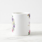 72e Verjaardag Mok – Bloemenkrans met gouden numme (Center)