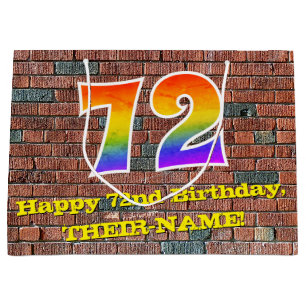 72e verjaardag: Plezier, op graffiti geïnspireerde Groot Cadeauzakje