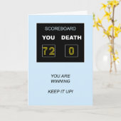 72e verjaardag scorebord kaart (Gele Bloem)