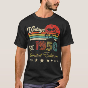 72e verjaardag van vrouwen, geboren in 1950 gelim t-shirt