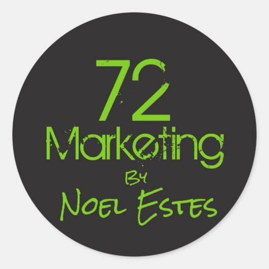 72logo marketing autocollant (Devant)