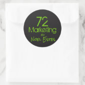 72logo marketing autocollant (Sac)