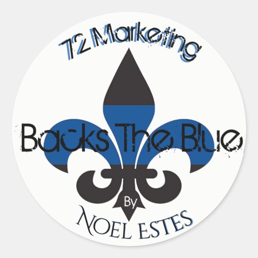 72marketing Backs De Blue Collectie Sticker (Voorkant)