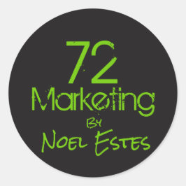72marketing logo sticker
