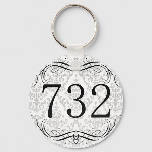 732 Netnummer Sleutelhanger (Voorkant)