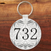 732 Netnummer Sleutelhanger (Voorkant)