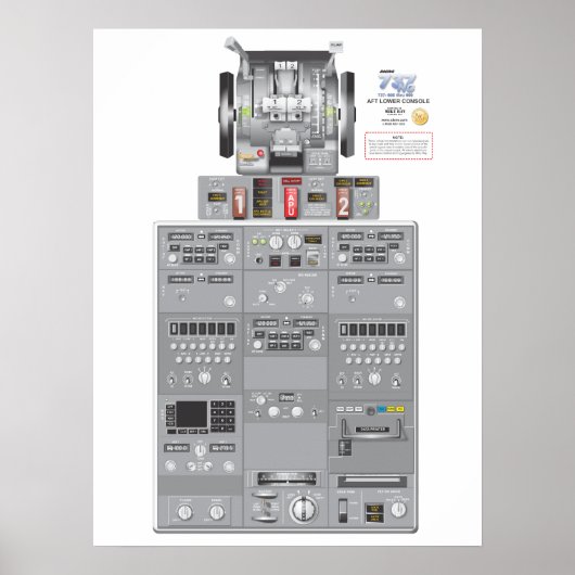 737NG Poster met lagere frequentie (Voorkant)
