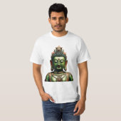 73 Green Tara - T-shirt Masque Bouddhiste (Devant entier)