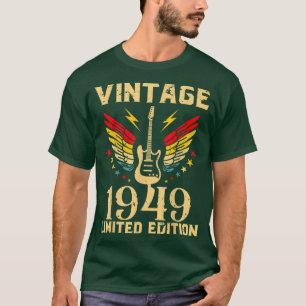 73 jaar oude gitarist 73th t-shirt
