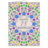 73e anniversaire Fleurs Abstraites (Devant)