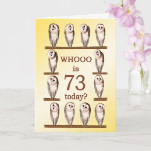 73e verjaardag, nieuwsgierige eigenaar kaart