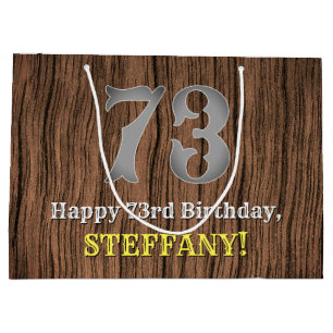 73e verjaardag: Westerne kijk op land, naam Groot Cadeauzakje