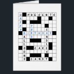 73rd Birthday, Crossword Puzzle<br><div class="desc">A great card for a crossword puzzle enthusiast. A 73rd birthday card that shows a crossword puzzle with the words 'Happy 73rd birthday' filled in. They will love this birthday card!</div>
