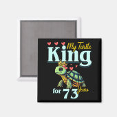 73rd Wedding Anniversary Couples My Turtle King Fo Magneet (Voorkant / Achterkant)