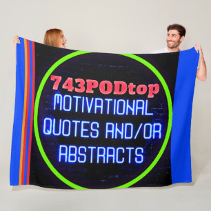 743PODtop Zazzle Store FLEECE DEKEN! Deken