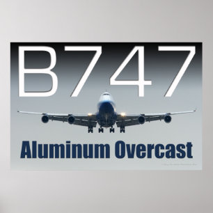 747 ALUMINIUMOVERCAST POSTER