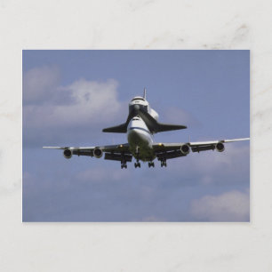 747 en shuttle arriving, Ottawa International Air Briefkaart