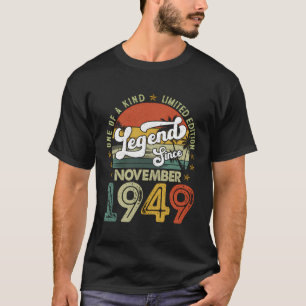 74 jaar oud 74e verjaardag geschenken legende sind t-shirt
