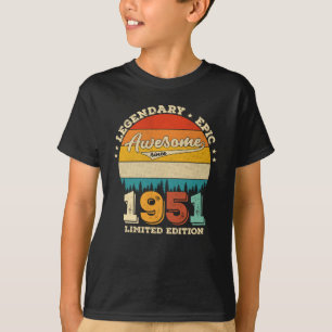 74 jaar oude Bday 1951 Geweldige 74e verjaardagsca T-shirt