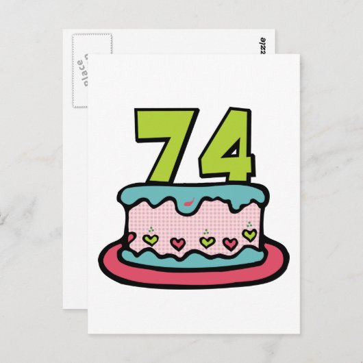 74 jaar oude vogelbeker briefkaart (Voorkant / Achterkant)