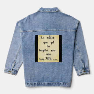 74 Leeftijd glans Denim Jacket