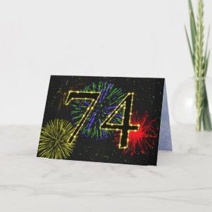 74e Uitnodiging voor verjaardagsfeest