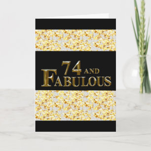74e verjaardag kaart