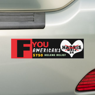 750 HELENE RELIEF | ALS U | LOVE HARRIS WALZ 2024 BUMPERSTICKER