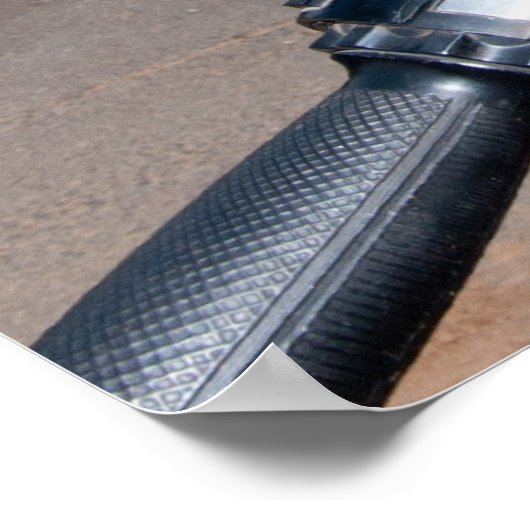 750B-2-motorfiets met zijspan Poster (Hoek)