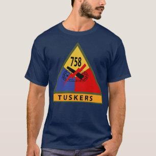 758e Tankbataljon SSI w Naam Tape T-shirt