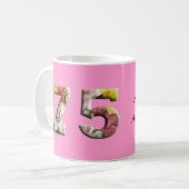 75 Ans 75e Anniversaire Milestone Mug (Devant gauche)