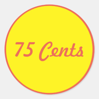 75 cent automaatlabel Sticker