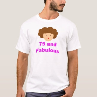75 en geweldig t-shirt