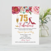 75 et fabuleuse invitation d'anniversaire pour les (Debout devant)