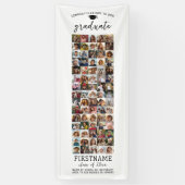 75 Foto Collage Afstuderen Modern Minimaal Wit Spandoek (Verticaal)