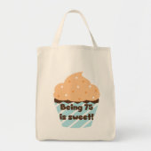 75 is Sweet Birthday T-shirts en cadeautjes Tote Bag (Voorkant)