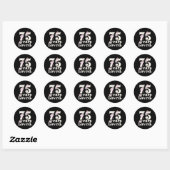 75 Jaar Geliefd Oma 75e Py 75 Ronde Sticker (Vel)