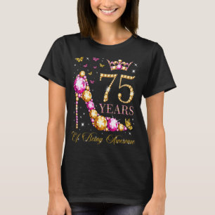 75 jaar Geweldige 75 jaar oud 75 jaar oud 75 jaar T-shirt