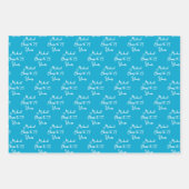 75 jaar Marine Blue 75th Inpakpapier Vel (Voorkant)