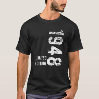 75 jaar oud 1948 75e verjaardag t-shirt