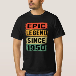 75 jaar oude Bday 1950 Epic Legend 75e verjaardag T-shirt