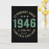 75 jaar oude dag Legend 75e verjaardag Kaart (Gele Bloem)