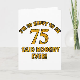 75 jaar oude design kaart