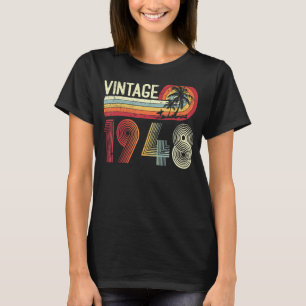 75 jaar Oude Mannen Vrouwen  1948 Retro 75th Birth T-shirt