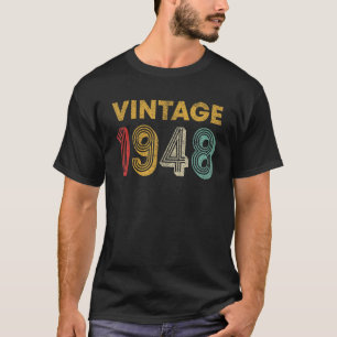75 jaar oude Retro  1948 75e verjaardag T-shirt