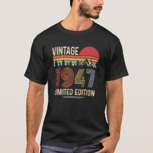 75 jaar oude Vintage 1947 75e verjaardag T-shirt