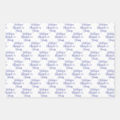 75 jaar Paarse Magenta 75ste verjaardag Inpakpapier Vel (Voorkant 2)