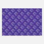 75 jaar Paarse Magenta 75ste verjaardag Inpakpapier Vel (Voorkant)