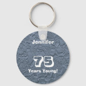 75 jaar Young Light Blue Rag Dolls Key chain Sleutelhanger (Achterkant)