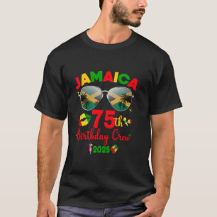 75-jarige Geboren in 1950 Jamaica Reis 75ste verja T-shirt